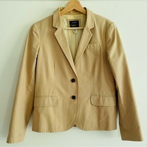 J.Crew Schoolboy blazer tan size 8 style 39289 SP11